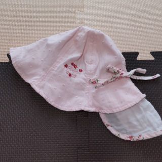 【専用です】ベビー　キッズ　帽子☆ピンク　50cm(帽子)