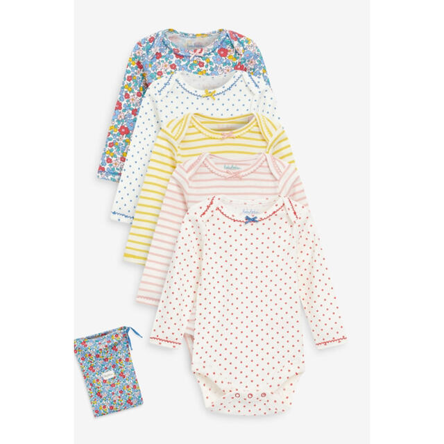 【新品】Boden フローラル ボディスーツ 5 枚パック