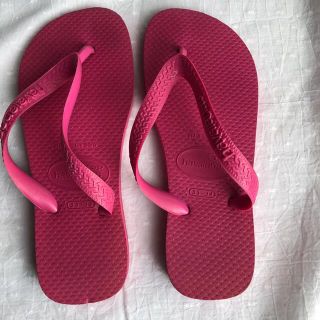 ハワイアナス(havaianas)の子供用ビーチサンダル　21.5センチ　ピンク　(サンダル)