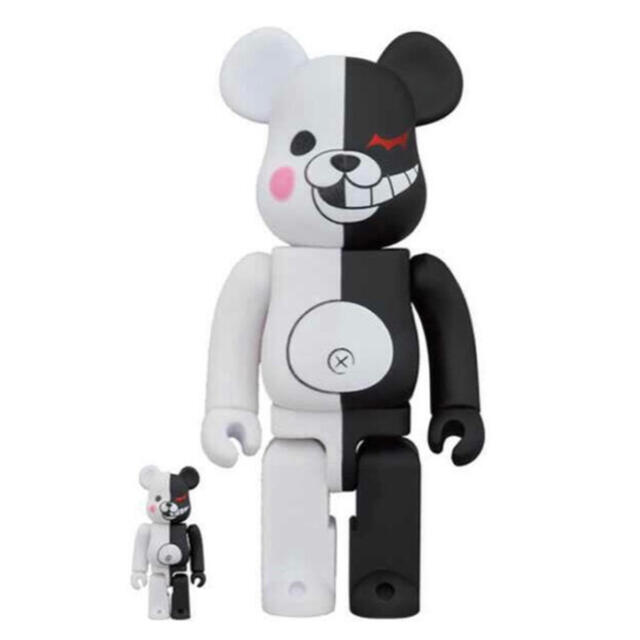 BE@RBRICK モノクマ ラバーコート＆フロッキー 100％vs400％