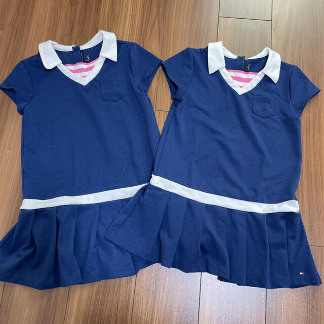 TOMMY HILFIGER(トミーヒルフィガー)の【訳アリ】tommy HILFIGER ワンピース　7T キッズ/ベビー/マタニティのキッズ服女の子用(90cm~)(ワンピース)の商品写真