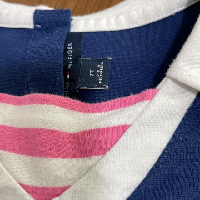 TOMMY HILFIGER(トミーヒルフィガー)の【訳アリ】tommy HILFIGER ワンピース　7T キッズ/ベビー/マタニティのキッズ服女の子用(90cm~)(ワンピース)の商品写真