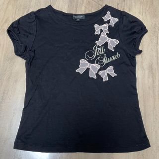 ジルスチュアートニューヨーク(JILLSTUART NEWYORK)のJILLSTUART リボンレースデザインTシャツ ブラック 120(Tシャツ/カットソー)