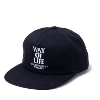 ラッツ(RATS)のRATS EMBROIDERY CAP "WAY OF LIFE" BLACK (キャップ)