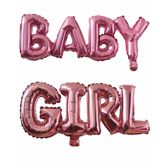 girl GIRL baby BABY 性別発表 バルーン 風船 キッズ/ベビー/マタニティのメモリアル/セレモニー用品(その他)の商品写真