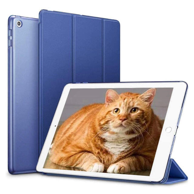 iPad 10.2 ケース 第7世代 iPad Air 2019 ケース 青 スマホ/家電/カメラのスマホアクセサリー(iPadケース)の商品写真