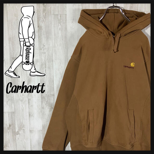 【大人気】Carhartt Wip パーカー ワンポイント刺繍ロゴ 即完売モデル