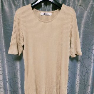 クロエ(Chloe)の定価15万円程度★新品同様★クロエ★ニットトップス(カットソー(半袖/袖なし))