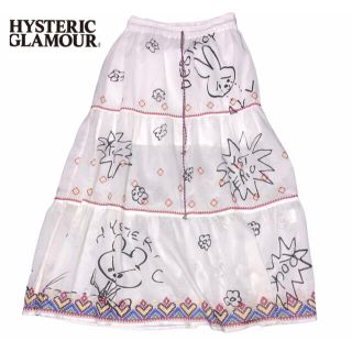 ヒステリックグラマー(HYSTERIC GLAMOUR)のヒステリックグラマーお絵かきロングスカート (ロングスカート)