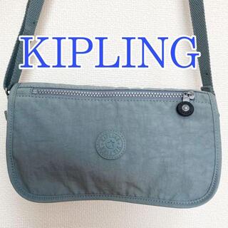 キプリング(kipling)のKIPLING キプリング　ショルダー　バッグ　エメラルド グリーン　ナイロン(ショルダーバッグ)
