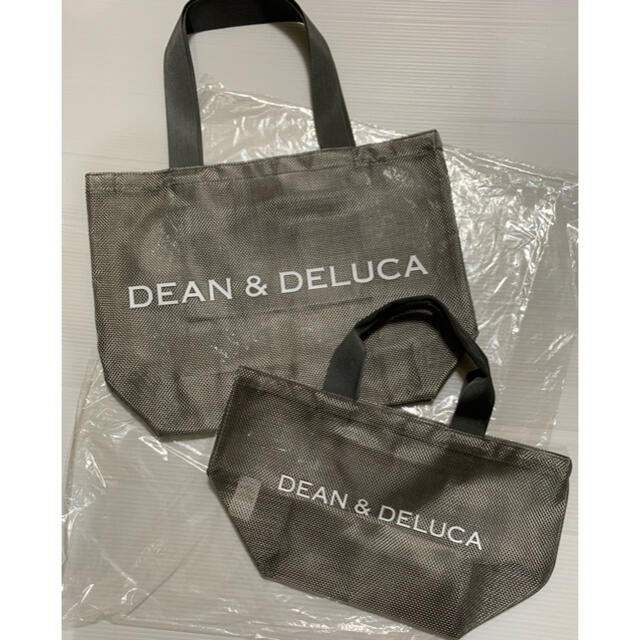 【完売限定品】DEAN & DELUCAメッシュトートバッグ　シルバー L