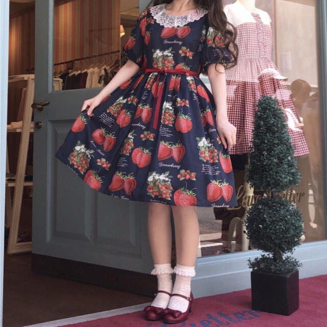 シルバー金具 美品❤️Leur Getter ルルゲッタ りす柄ワンピース