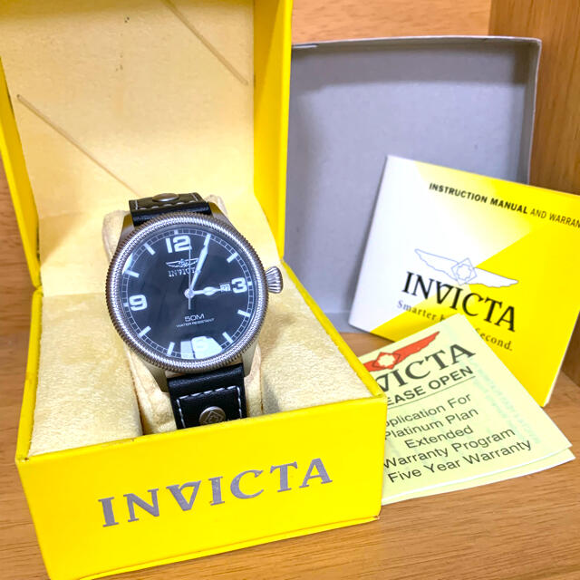 INVICTA(インビクタ)の希少⭐︎ 未使用品 INVICTA 腕時計 シンプルデザインでシーンを選ばない メンズの時計(腕時計(アナログ))の商品写真