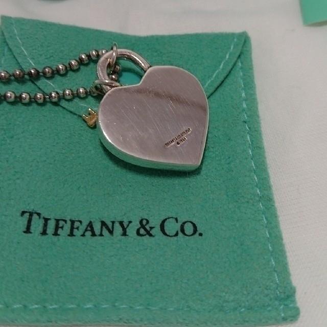 【Tiffany&Co.】ハートロックキー･ネックレス(K18･SV925)良品アクセサリー