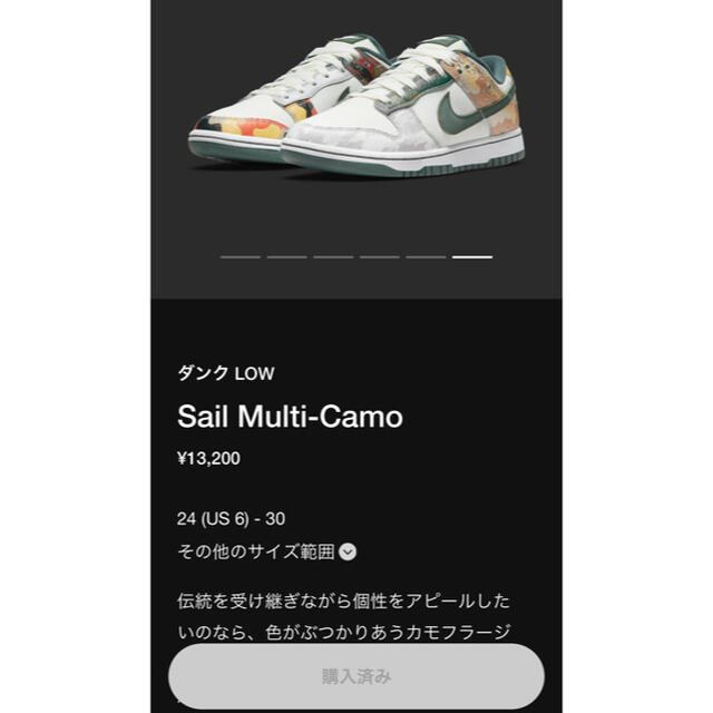 NIKE DUNK Sail Multi-Camo