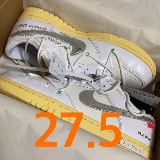 ナイキ(NIKE)のNike Off-White Dunk Low the 50 ダンク LOT1(スニーカー)