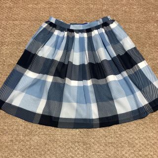 バーバリーブルーレーベル(BURBERRY BLUE LABEL)のブルーレーベルクレストブリッジ　シフォンスカート(ミニスカート)