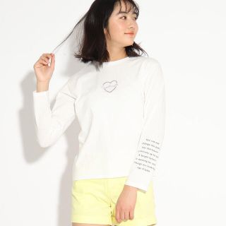 ピンクラテ(PINK-latte)のYOU様専用☆（新品）ピンクラテ   【(綿)100％】ハート刺繍ロンT(Tシャツ/カットソー)