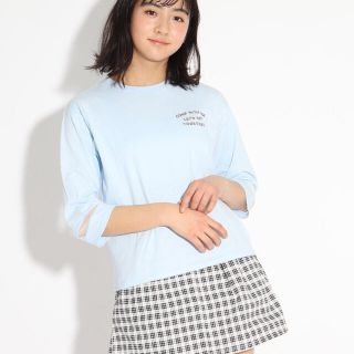 ピンクラテ(PINK-latte)のyocci様専用（新品）ピンクラテ    バックモチーフプリント7分袖トップス(Tシャツ/カットソー)