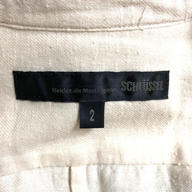 SCHLUSSEL(シュリセル)のSCHLUSSEL 長袖シャツ　白 メンズのトップス(シャツ)の商品写真