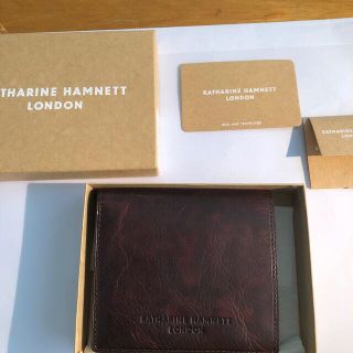 キャサリンハムネット(KATHARINE HAMNETT)のkatharine hamnett 二つ折り財布　新品(折り財布)