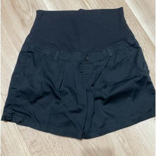 ニシマツヤ(西松屋)のマタニティ　ショートパンツ　黒　美品　売り切り(マタニティボトムス)