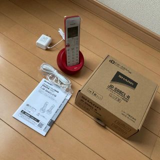 シャープ(SHARP)のシャープ　コードレス電話機　JD-S08CL-R(その他)