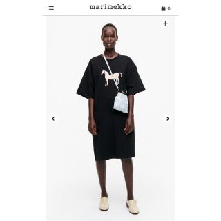 マリメッコ(marimekko)の新作新品　マリメッコ　Loistokulta Musta Tamma ワンピース(ひざ丈ワンピース)