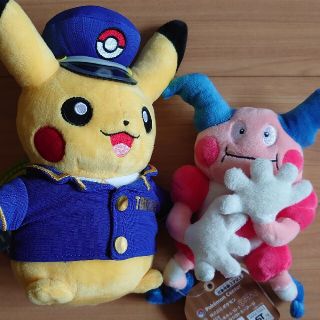 ポケモン(ポケモン)のぬいぐるみ　ピカチュウ＆バリヤード(キャラクターグッズ)