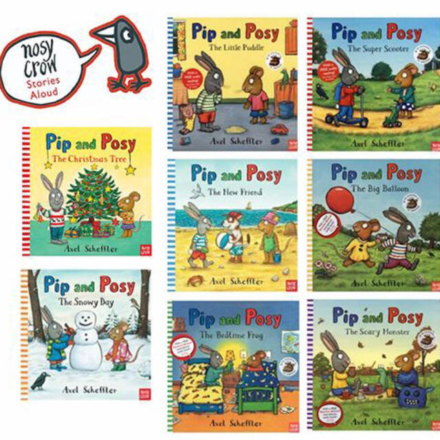 【QRコード音源付き】Pip and Posy　おすすめ洋書　人気英語絵本　8冊