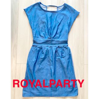 ロイヤルパーティー(ROYAL PARTY)のワンピース　デニム風　春服　ワンピ　ロイヤルパーティー(ひざ丈ワンピース)