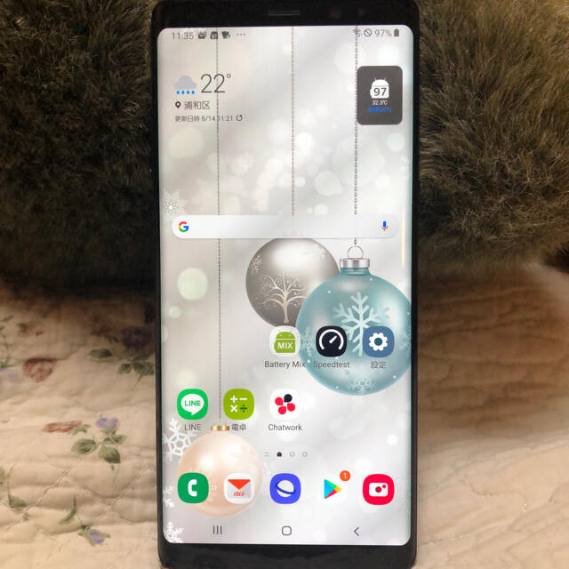 Galaxy note 8 SIMロック解除済 SCV37