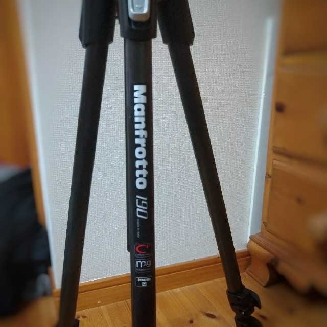 manfrotto190３段カーボン三脚-