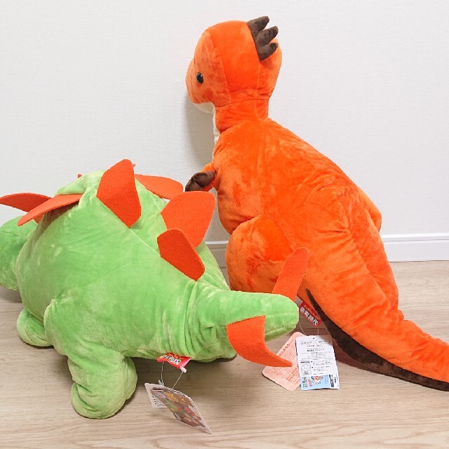 新品♪非売品♪恐竜時代☆にんきもの☆特大 BIG ぬいぐるみ セット