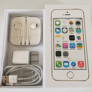 アップル(Apple)のiPhone5s docomo 32GB 美品 ゴールド (スマートフォン本体)