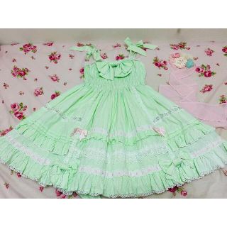 アンジェリックプリティー(Angelic Pretty)のアンジェリックプリティ ジャンパースカート(ひざ丈ワンピース)