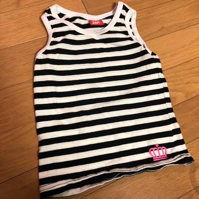 BABYDOLL(ベビードール)のBABYDOLL ボーダー　タンクトップ　100 キッズ/ベビー/マタニティのキッズ服女の子用(90cm~)(Tシャツ/カットソー)の商品写真