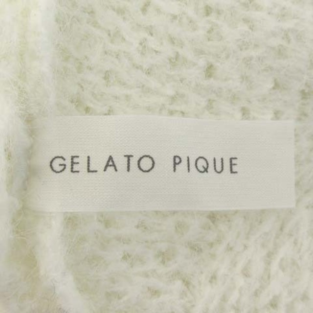 gelato pique(ジェラートピケ)のジェラートピケ 20SS フェザー モコ フード カーディガン 耳付き 白 F メンズのトップス(カーディガン)の商品写真