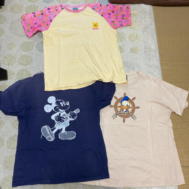 Disney(ディズニー)のディズニー　Tシャツ　3枚セット　Lサイズ レディースのトップス(Tシャツ(半袖/袖なし))の商品写真