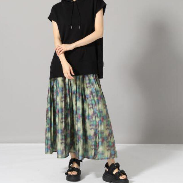 JEANASIS(ジーナシス)のジーナシス　ボカシガラスカート レディースのスカート(ロングスカート)の商品写真
