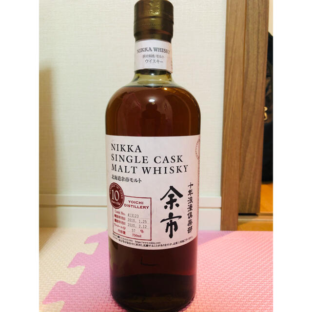 新品未開栓 箱付 ニッカ 十年浪漫倶楽部 余市 ウイスキー未貯蔵原酒 180ml-