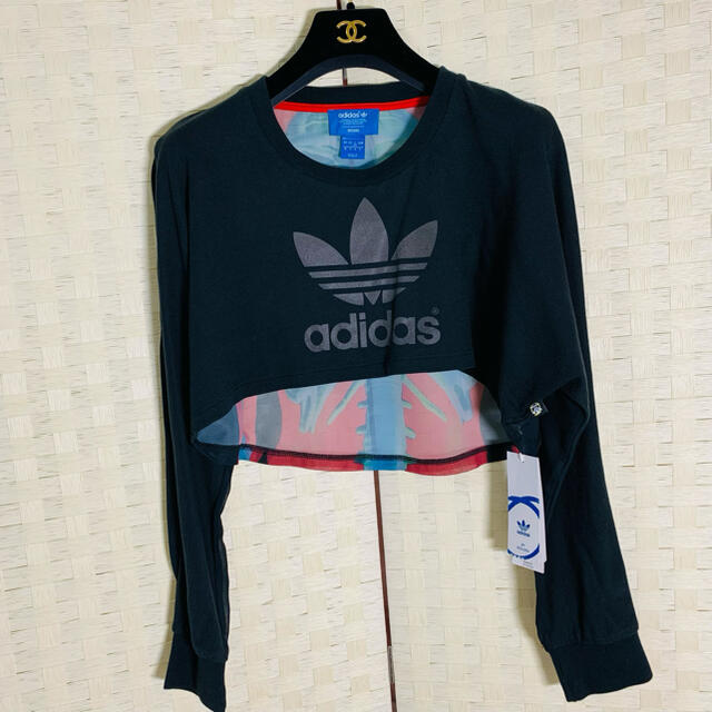 adidas(アディダス)のadidas アディダス オリジナル カットソー  Ｔシャツ トレーナー 未使用 レディースのトップス(Tシャツ(長袖/七分))の商品写真