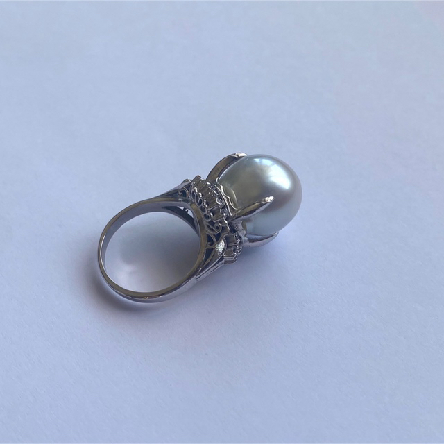 パールリング 真珠リング 白蝶真珠 真珠指輪  12号サイズ 指輪 レディースのアクセサリー(リング(指輪))の商品写真