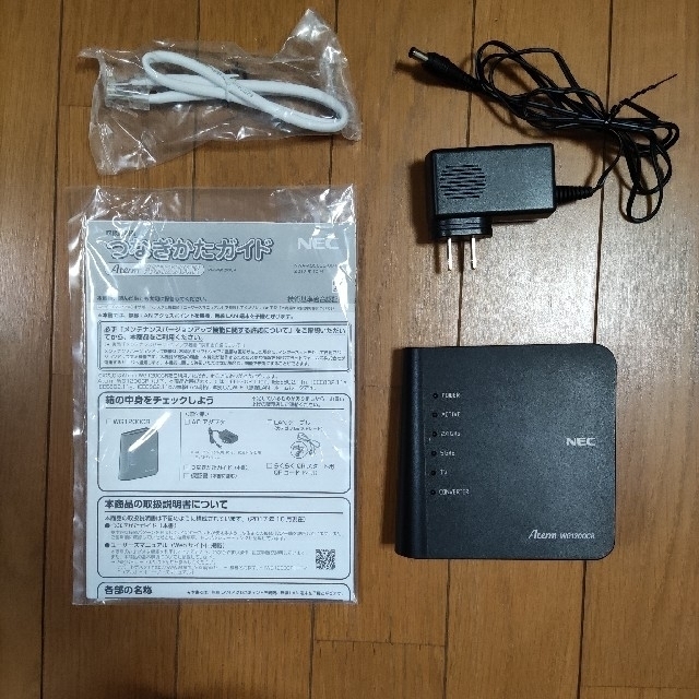 NEC(エヌイーシー)のAterm WG1200CR PA-WG1200CR Wi-Fiルーター スマホ/家電/カメラのPC/タブレット(PC周辺機器)の商品写真