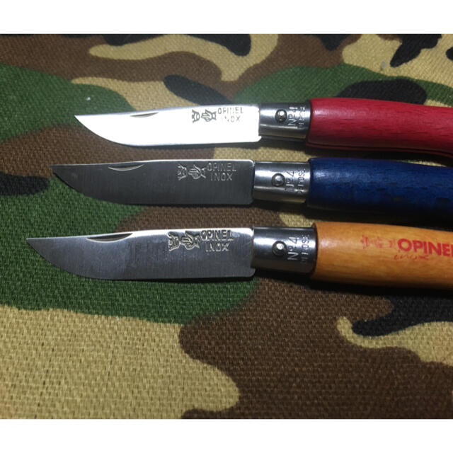 OPINEL(オピネル)の3個セット　オピネルNO4 スポーツ/アウトドアのアウトドア(調理器具)の商品写真