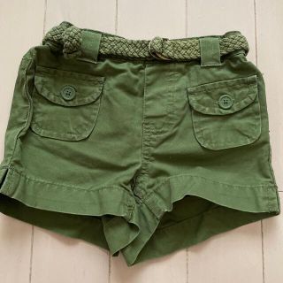 ベビーギャップ(babyGAP)のbaby gap  カーキ　ショートパンツ　90センチ　使用感あり(パンツ)