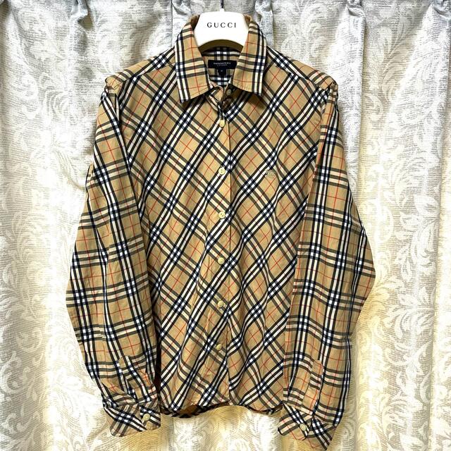 BURBERRY(バーバリー)のBURBERRY ノバチェック ボタンシャツ 長袖　レディース　匿名配送 レディースのトップス(シャツ/ブラウス(長袖/七分))の商品写真