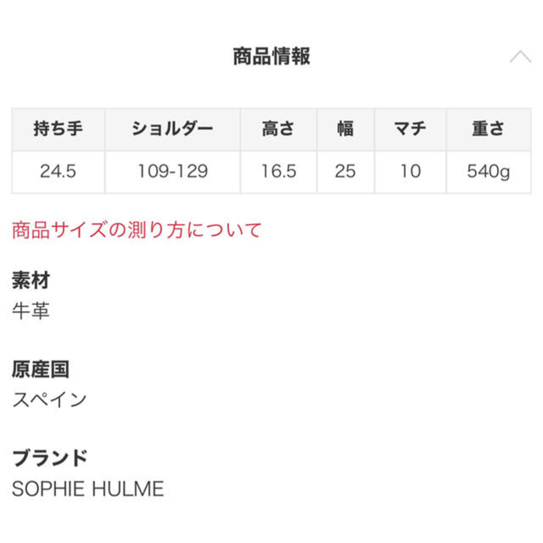 SOPHIE HULME(ソフィーヒュルム)の【未使用に近い】sophie hulme⭐︎2wayバッグ レディースのバッグ(ハンドバッグ)の商品写真