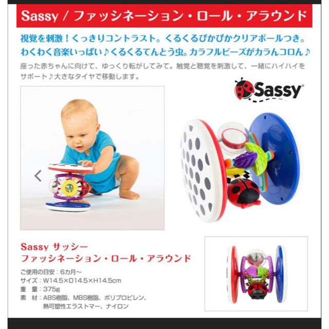 Sassy(サッシー)のsassy サッシー　おもちゃ キッズ/ベビー/マタニティのおもちゃ(知育玩具)の商品写真