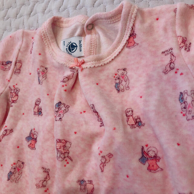 PETIT BATEAU(プチバトー)のプチバトー ロンパース 足付き キッズ/ベビー/マタニティのベビー服(~85cm)(ロンパース)の商品写真